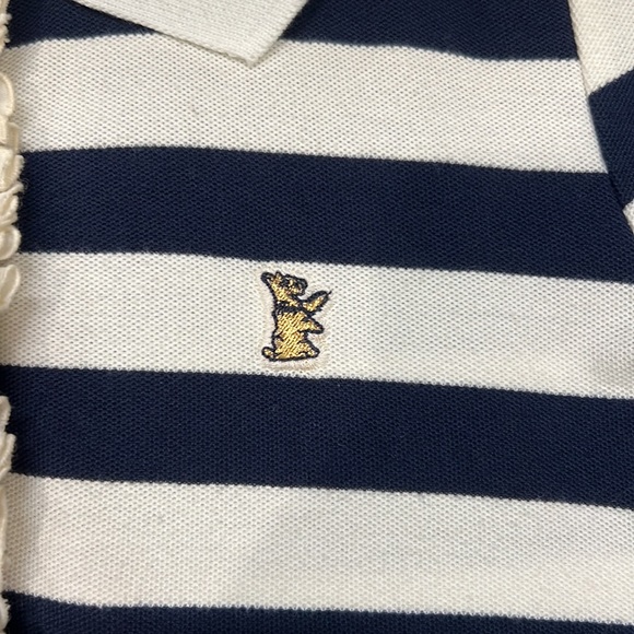 Juicy Couture Vintage Y2K Striped Polo Puff Short Sleeve Top Size Small - Picture 6 of 13